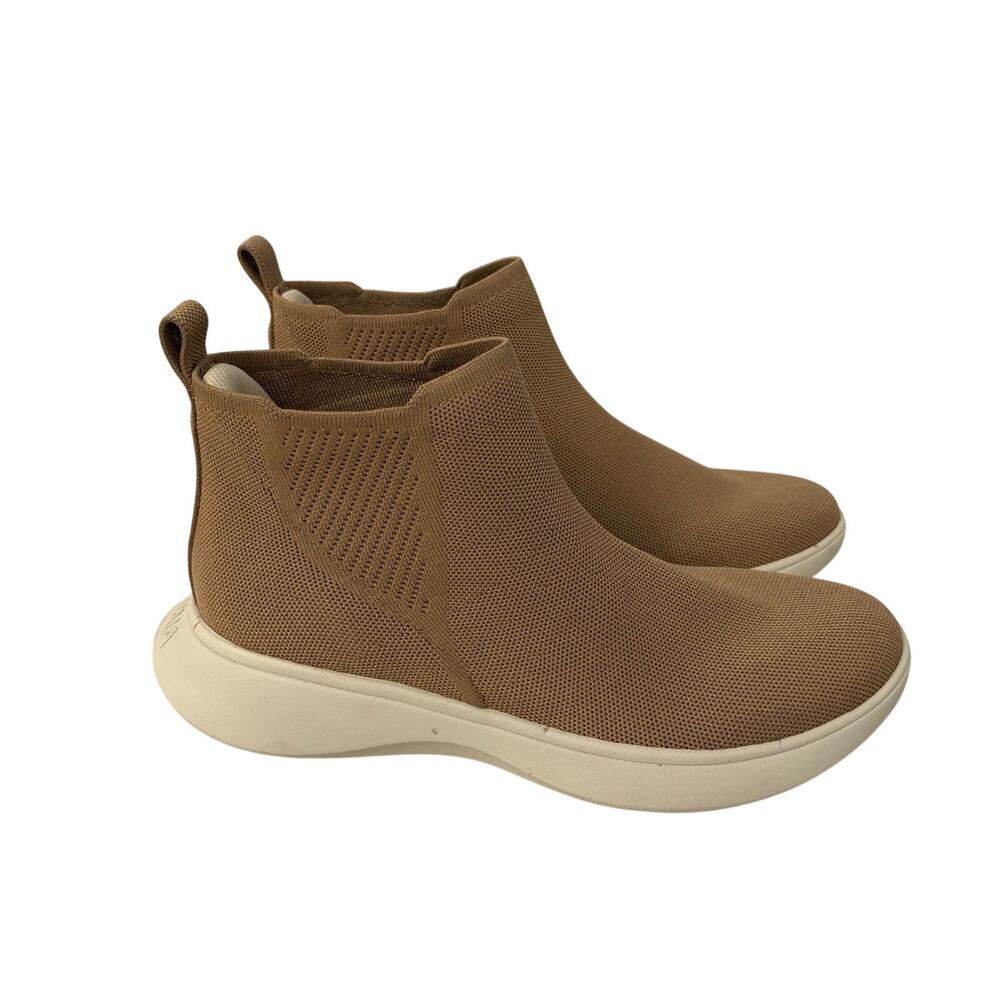 Vivaia Sneaker Boots Women’s Size 10.5 Round Toe Slip On Nutmeg Brown Comfort 42